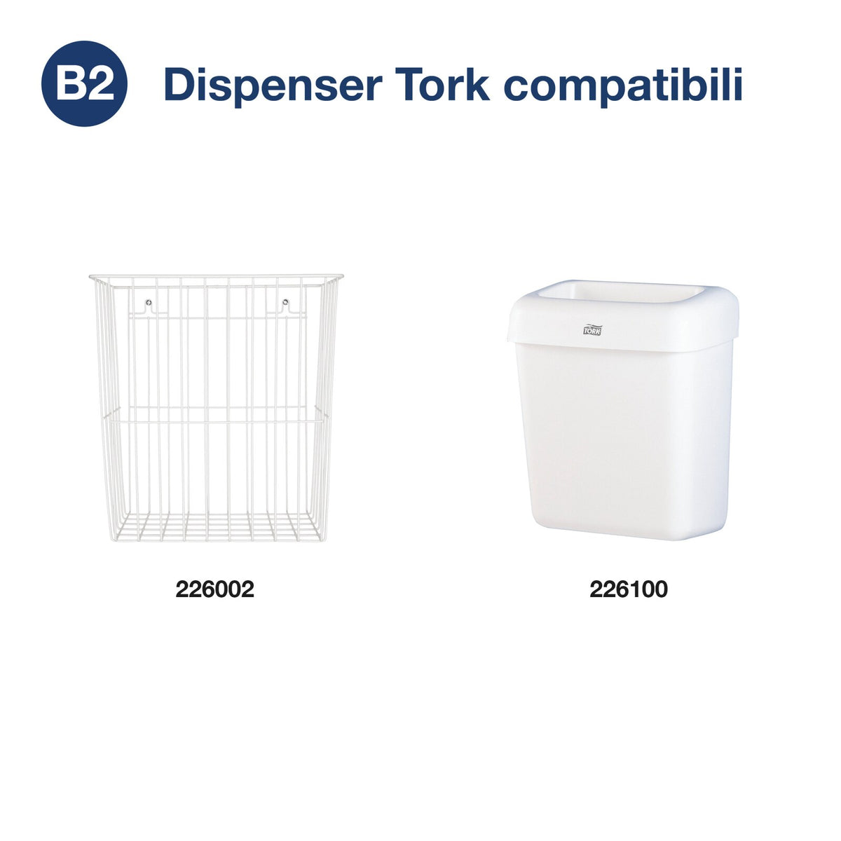 Tork Sacchetto per Rifiuti B2 20L Bianco CF=1000PZ