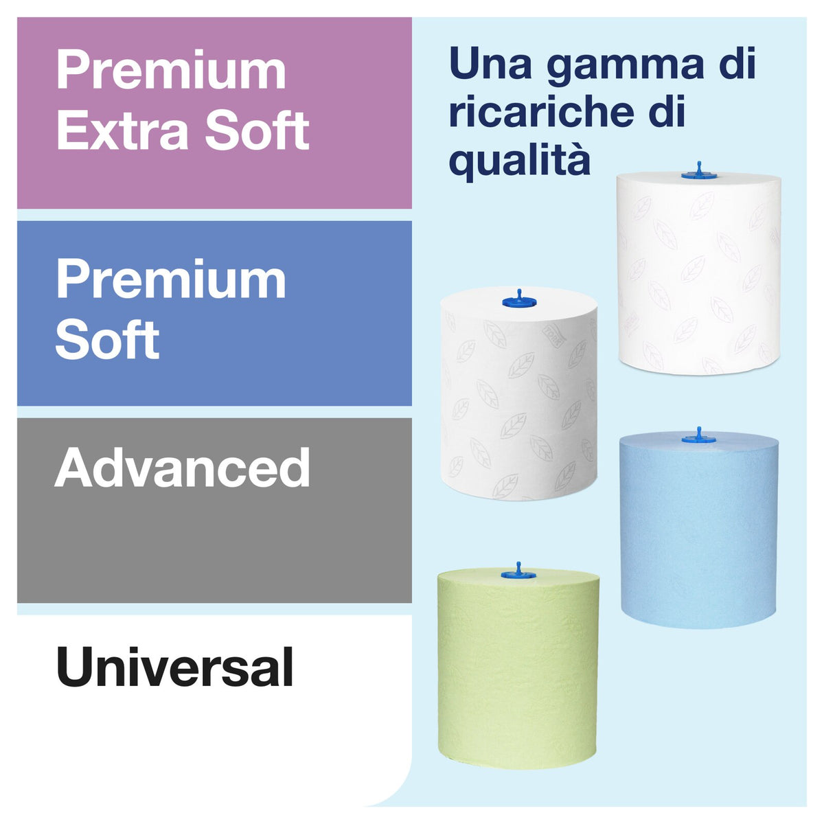 Tork Dispenser Asciugamano H1 a rotolo con Sensore Acciaio Inox