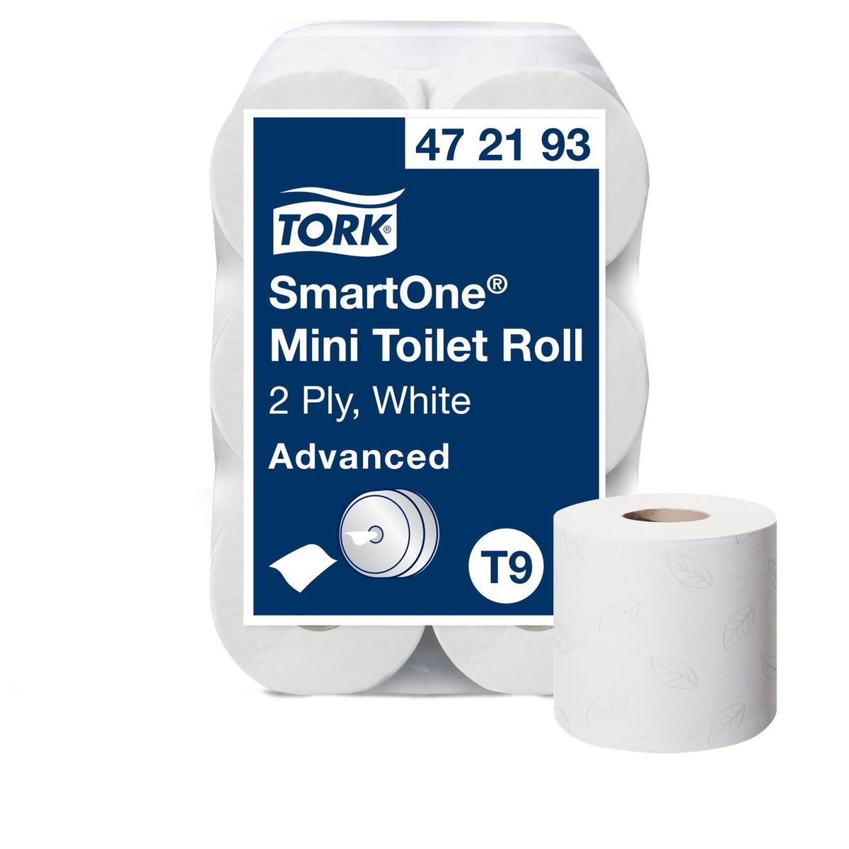 Tork Carta igienica T9 Rotoli carta igienica SmartOne Bianco CF=12PZ