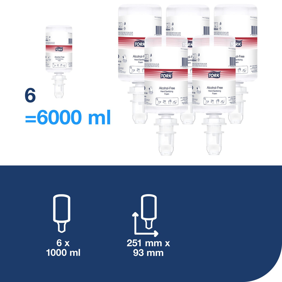 Tork Disinfettante Mani a Schiuma Senza Alcool S4 CF=1PZ