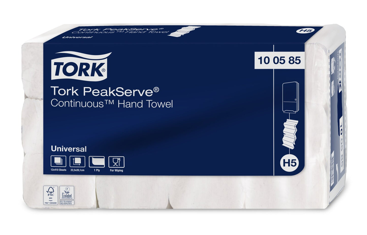 Tork PeakServe®Asciugamani a erogazione continua, bianchi, H5