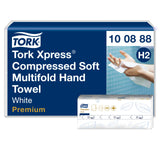 Tork Asciugamano H2 intercalato a "M" Soft Compresso 2V Bianco CF=12PZ