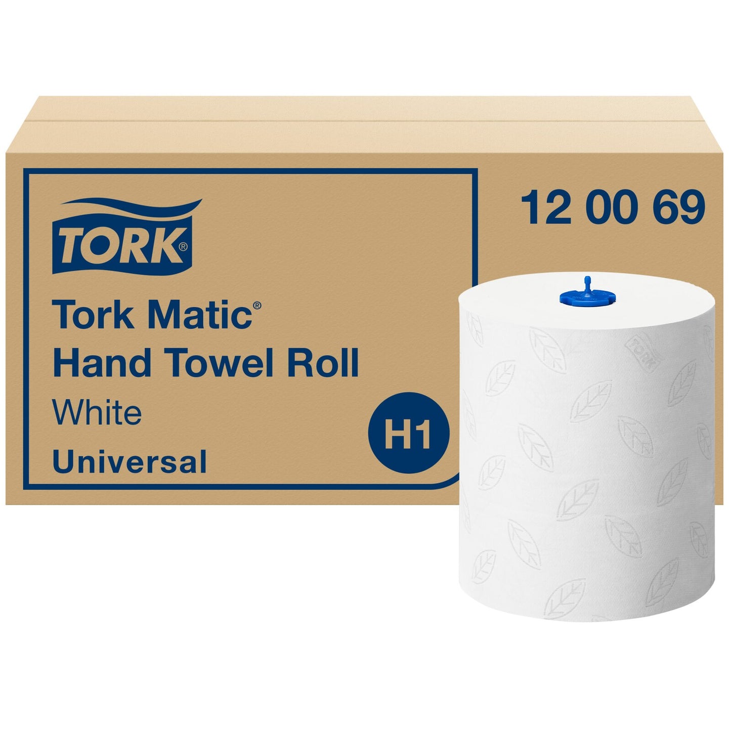 Tork Matic®Asciugamani monouso a rotolo bianchi, H1