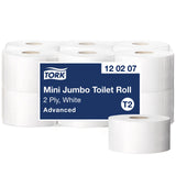 Tork Carta igienica T2 Carta igienica Jumbo 2V Bianco CF=12PZ