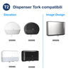 Tork Rotolo carta igienica Mini Jumbo bianco, T2, qualità Advanced, 2 veli, 12 rotoli da 130 metri, 120207