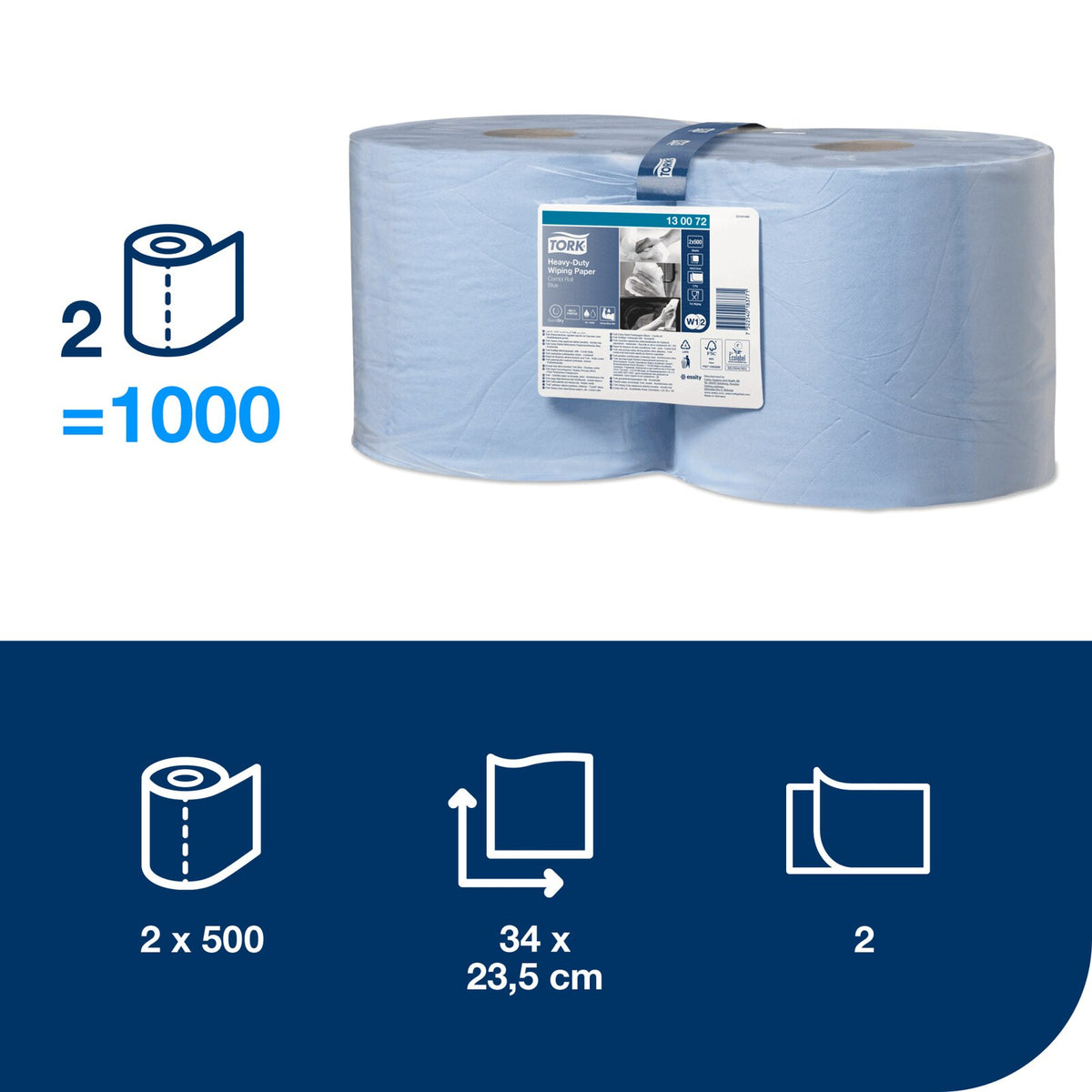 Tork Carta ultraresistente per asciugatura