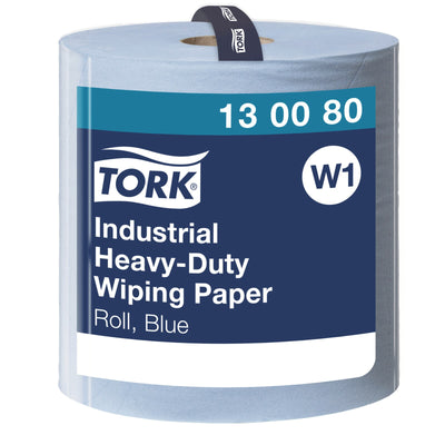 Tork Carta ultraresistente per asciugatura industriale blu W1