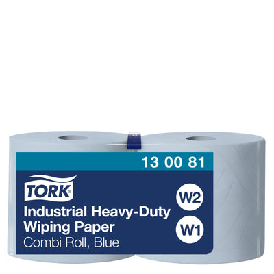 Tork Carta ultraresistente per asciugatura industriale blu W1/2