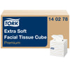 Tork Veline per il viso Extra Soft cubo, fazzoletti bianchi