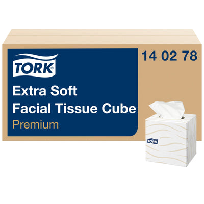 Tork Veline per il viso Extra Soft cubo, fazzoletti bianchi