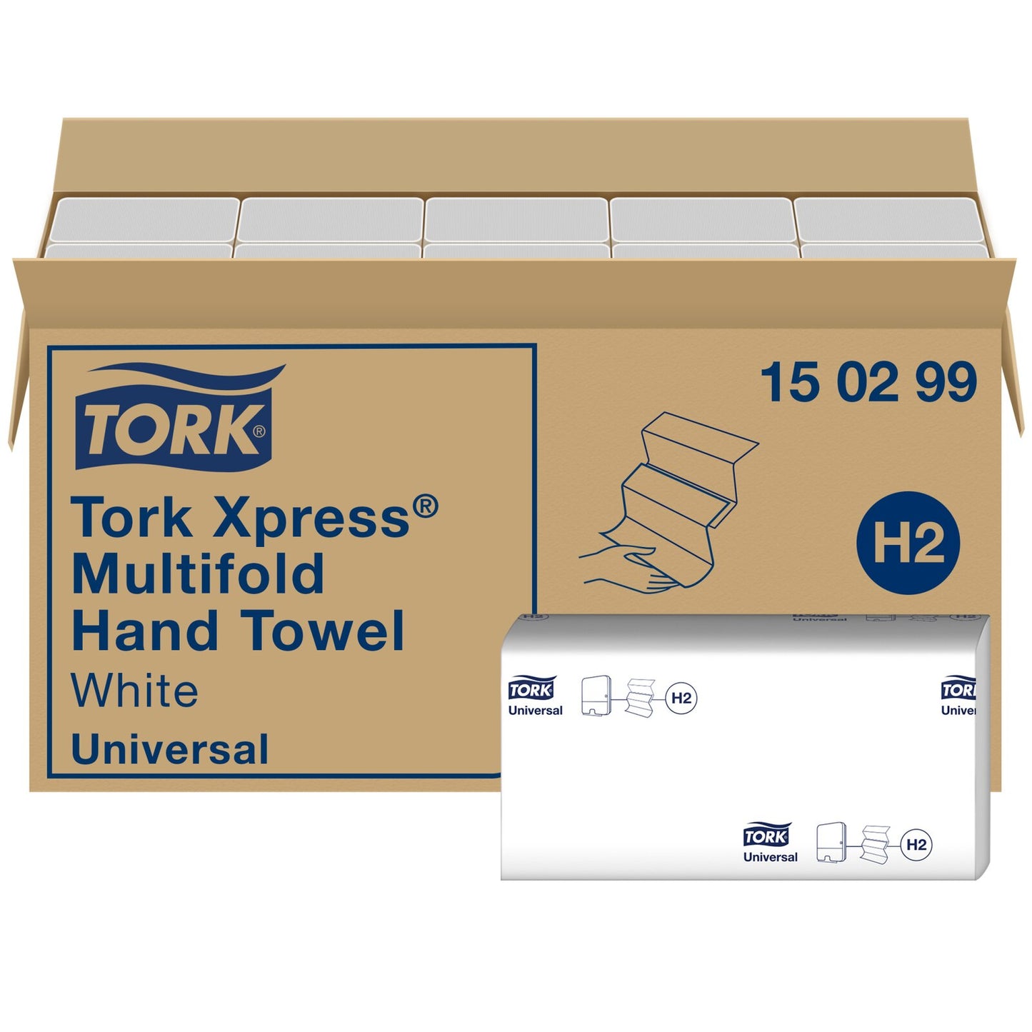 Tork Xpress®Asciugamani intercalati bianchi H2