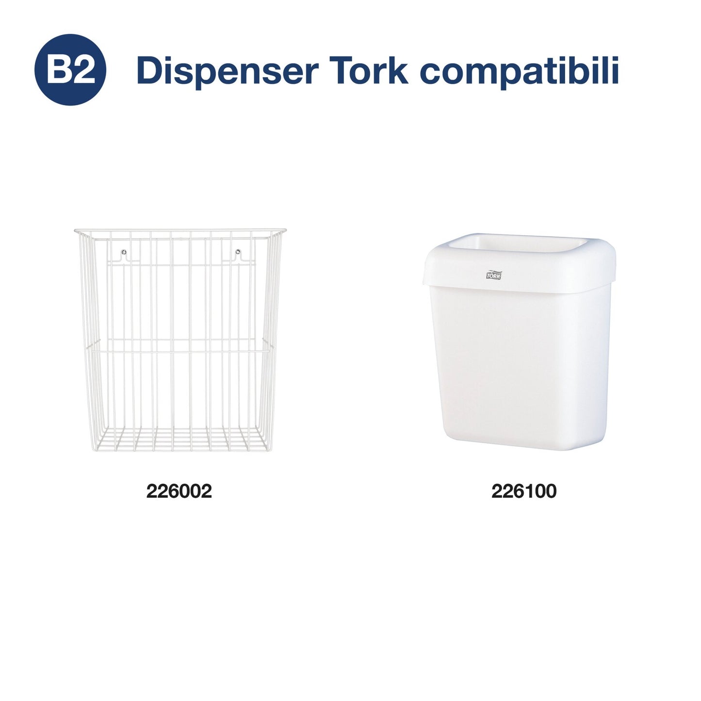 Tork sacchetto per rifiuti da 20 litri Bianco B2