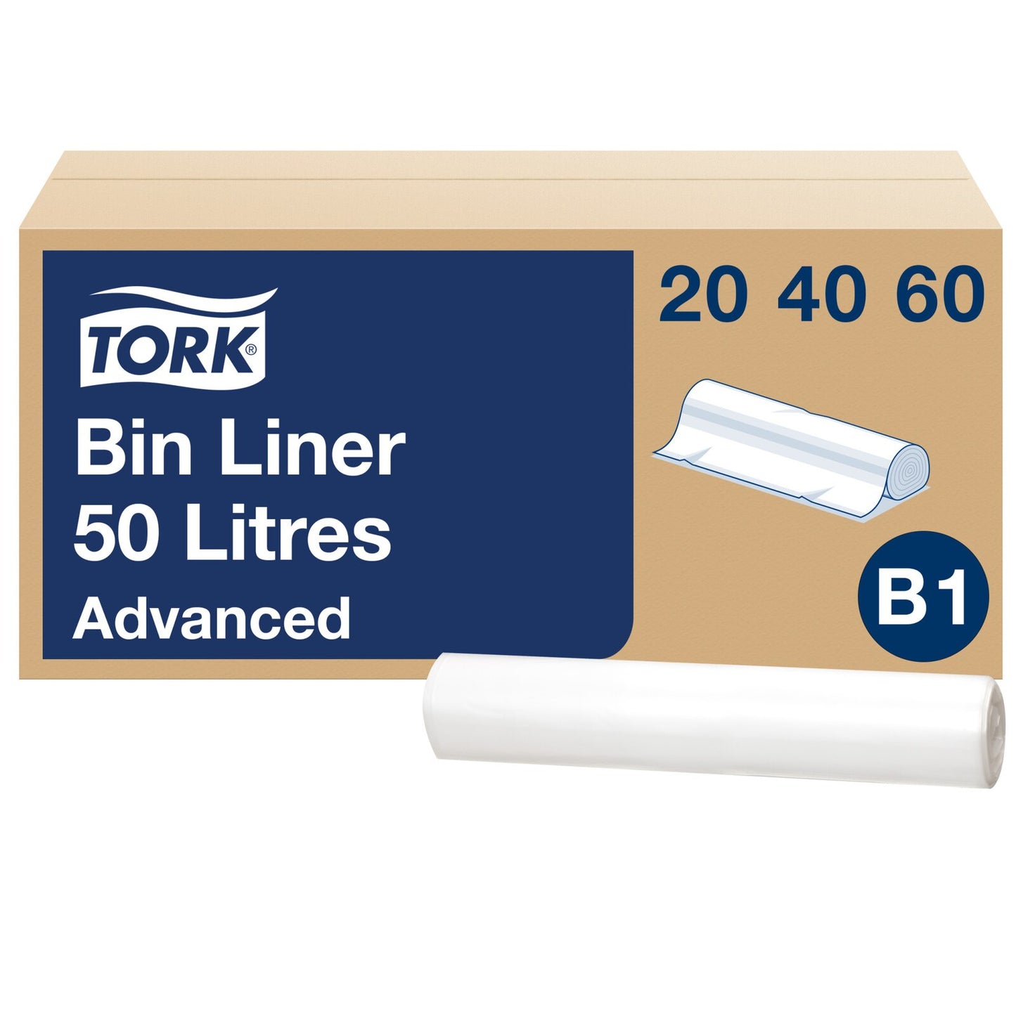 Tork Sacchetto per rifiuti da 50 litri Trasparente B1