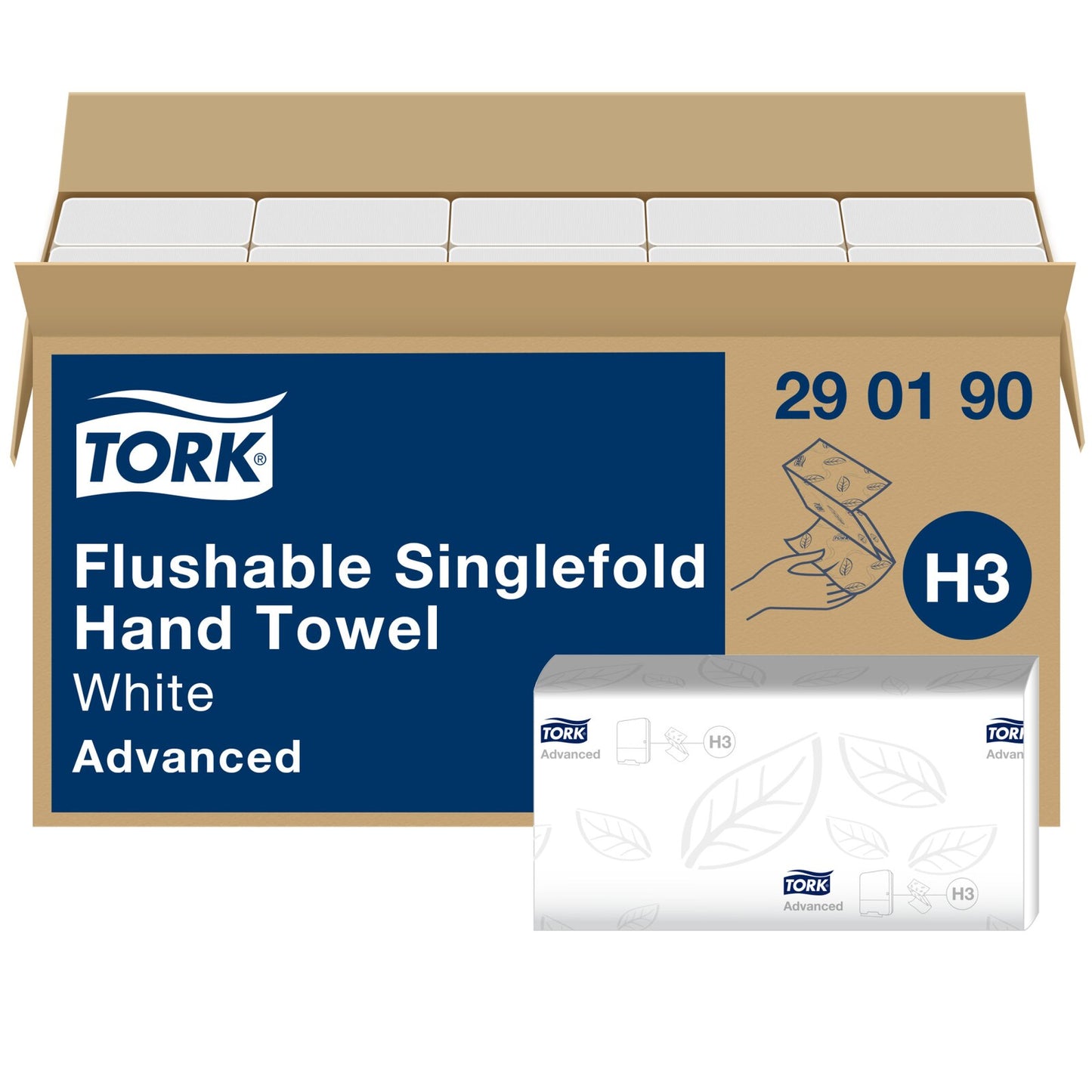 Tork Asciugamani piegati a V bianchi H3