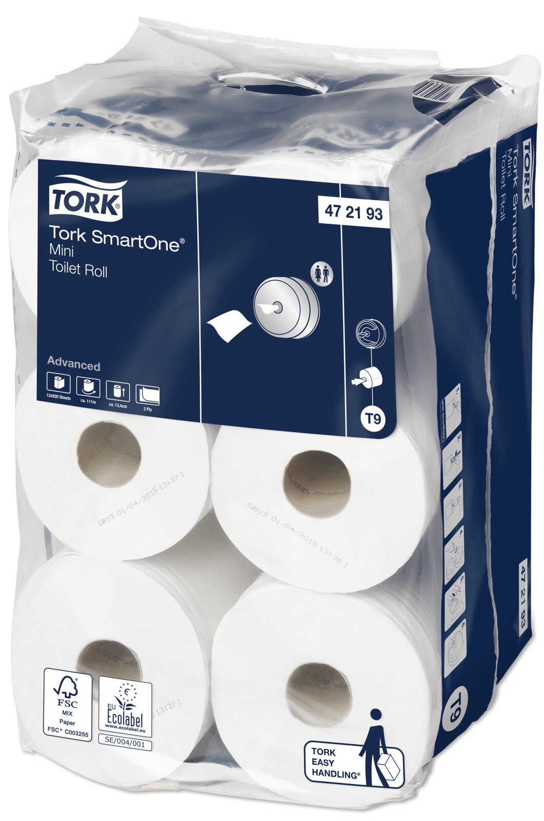 Tork Rotolo carta igienica SmartOne®Mini bianco T9