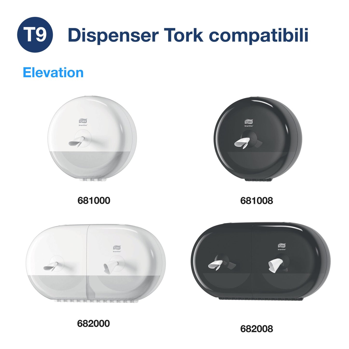Tork Rotolo carta igienica SmartOne®Mini bianco T9