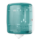 Tork Dispenser Asciugamano M4 a estrazione centrale Bianco e Turchese