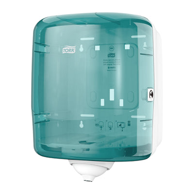 Tork Reflex™ Dispenser a estrazione centrale, bianco e turchese, M4