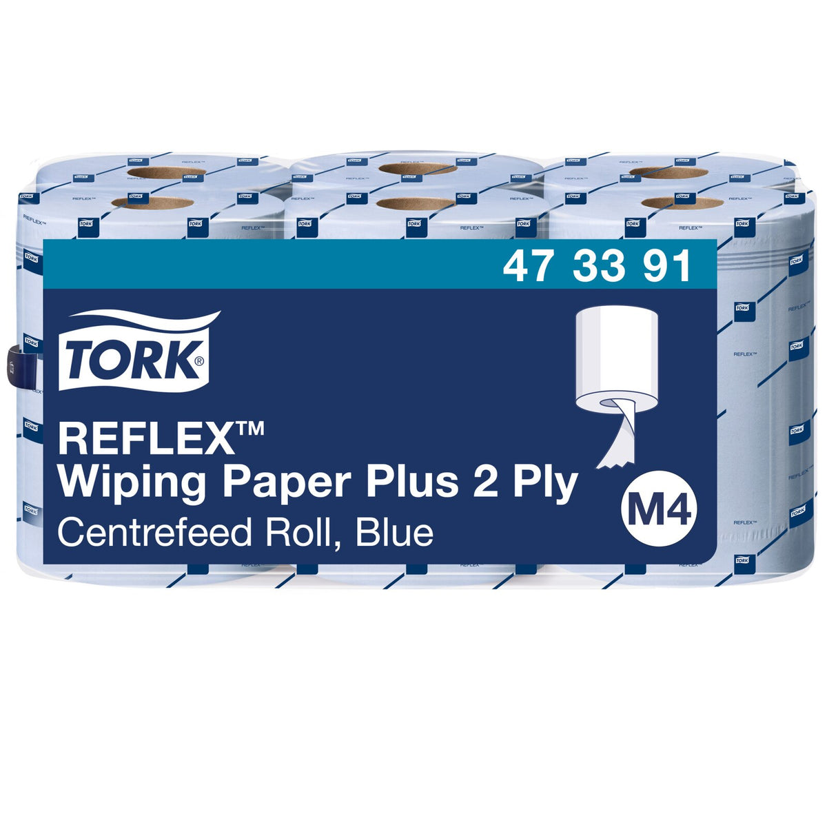 Tork Reflex™ Carta Plus per asciugatura blu M4