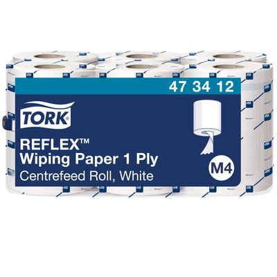 Tork Reflex™ Carta per asciugatura a estrazione centrale bianca M4