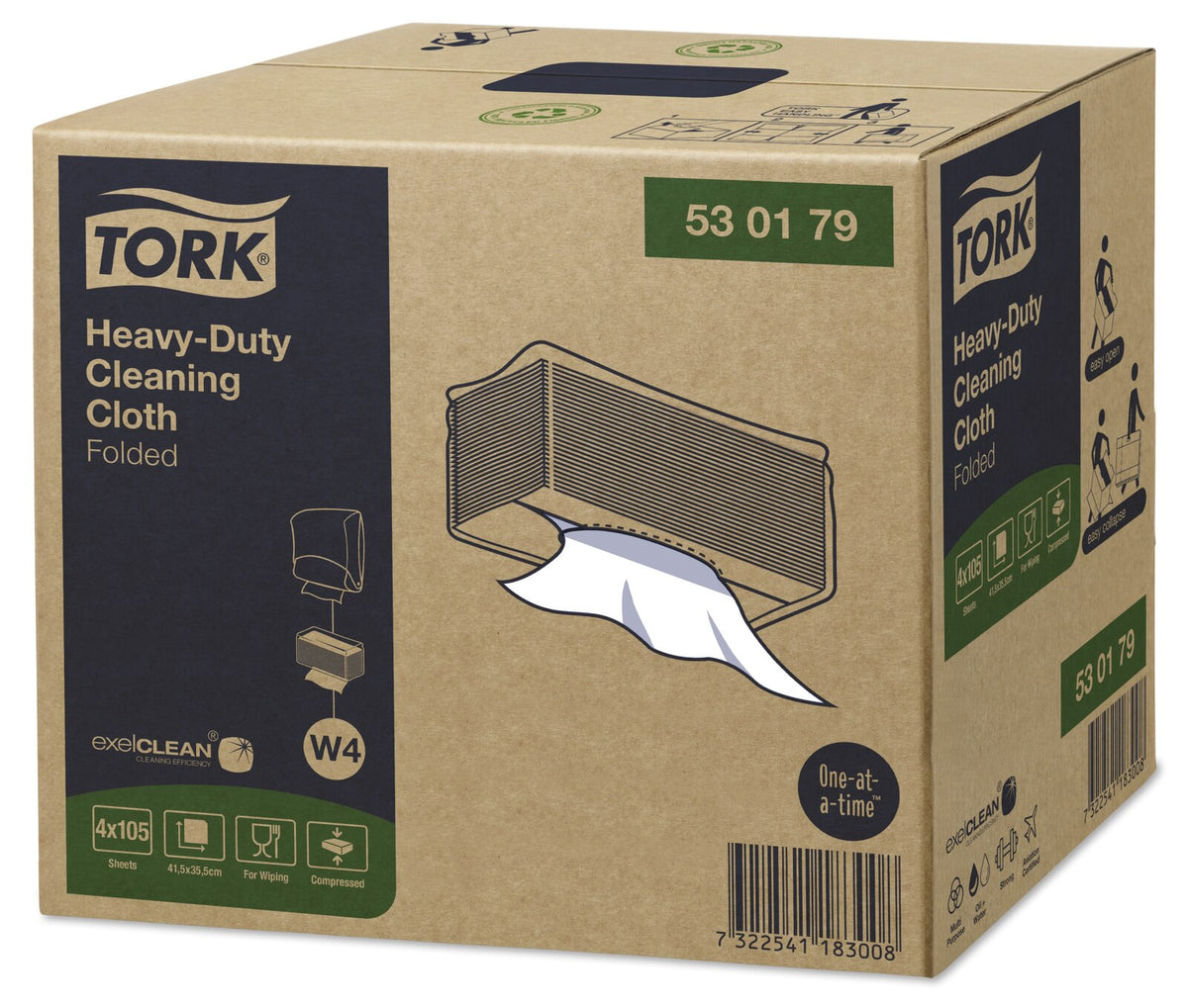 Tork Panno per pulizia ultraresistente bianco, W4