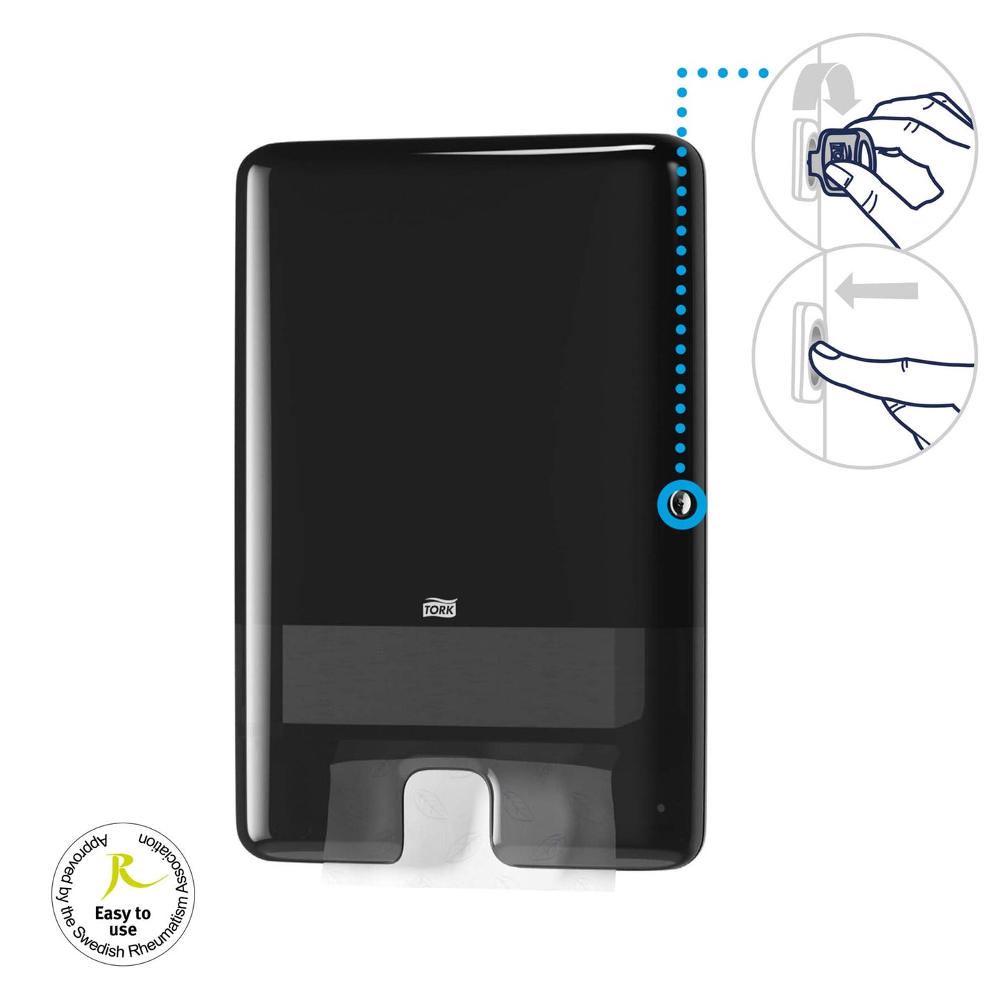 Tork Xpress®Dispenser per asciugamani intercalati Nero H2