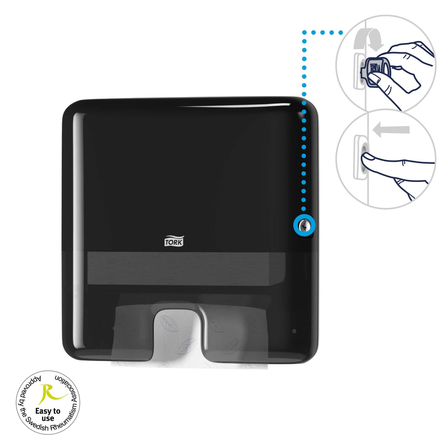 Tork Xpress®Dispenser Mini per asciugamani intercalati Nero H2