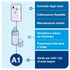 Tork Dispenser deodorante per ambienti spray, bianco, A1, ricarica rapida, linea Elevation, 562000, 6 confezioni