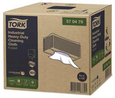Tork Panno ultraresistente per pulizia industriale, panno per pulizia bianco, W4