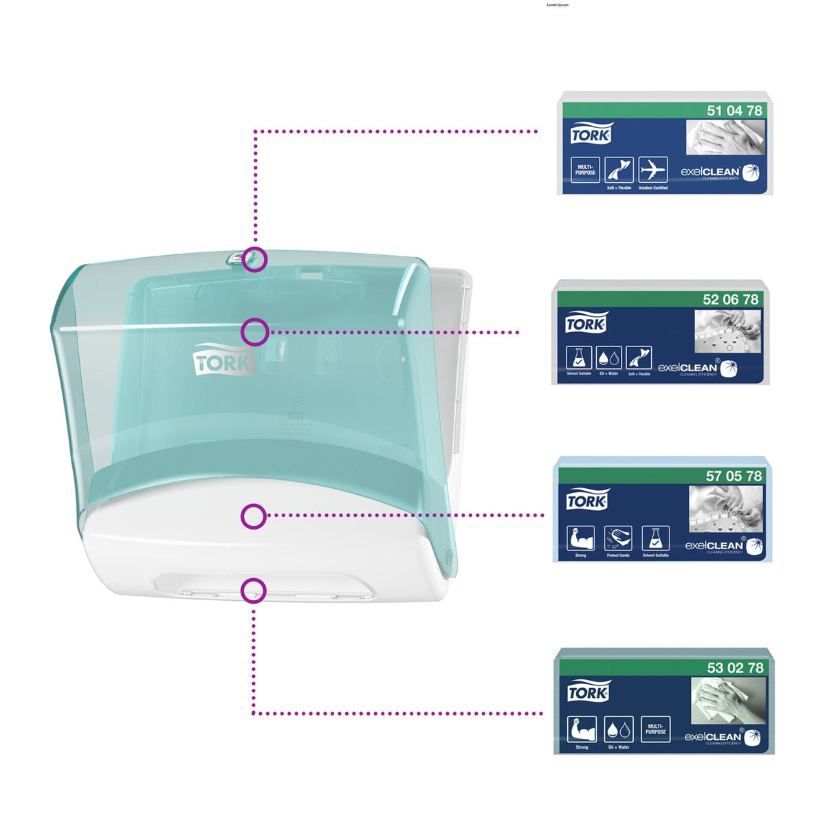 Tork Dispenser panni piegati