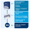 Tork Dispenser panni piegati rosso e grigio W4