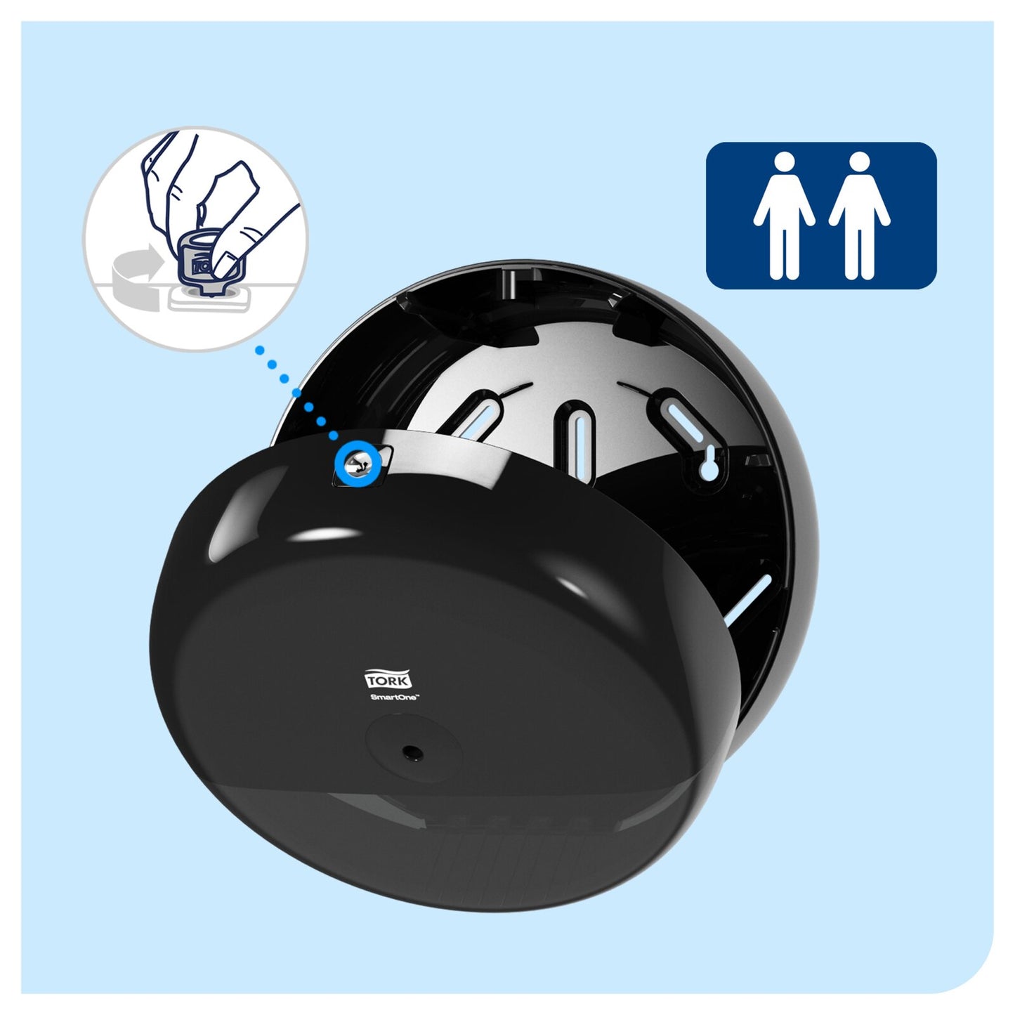 Tork SmartOne®Dispenser carta igienica nero