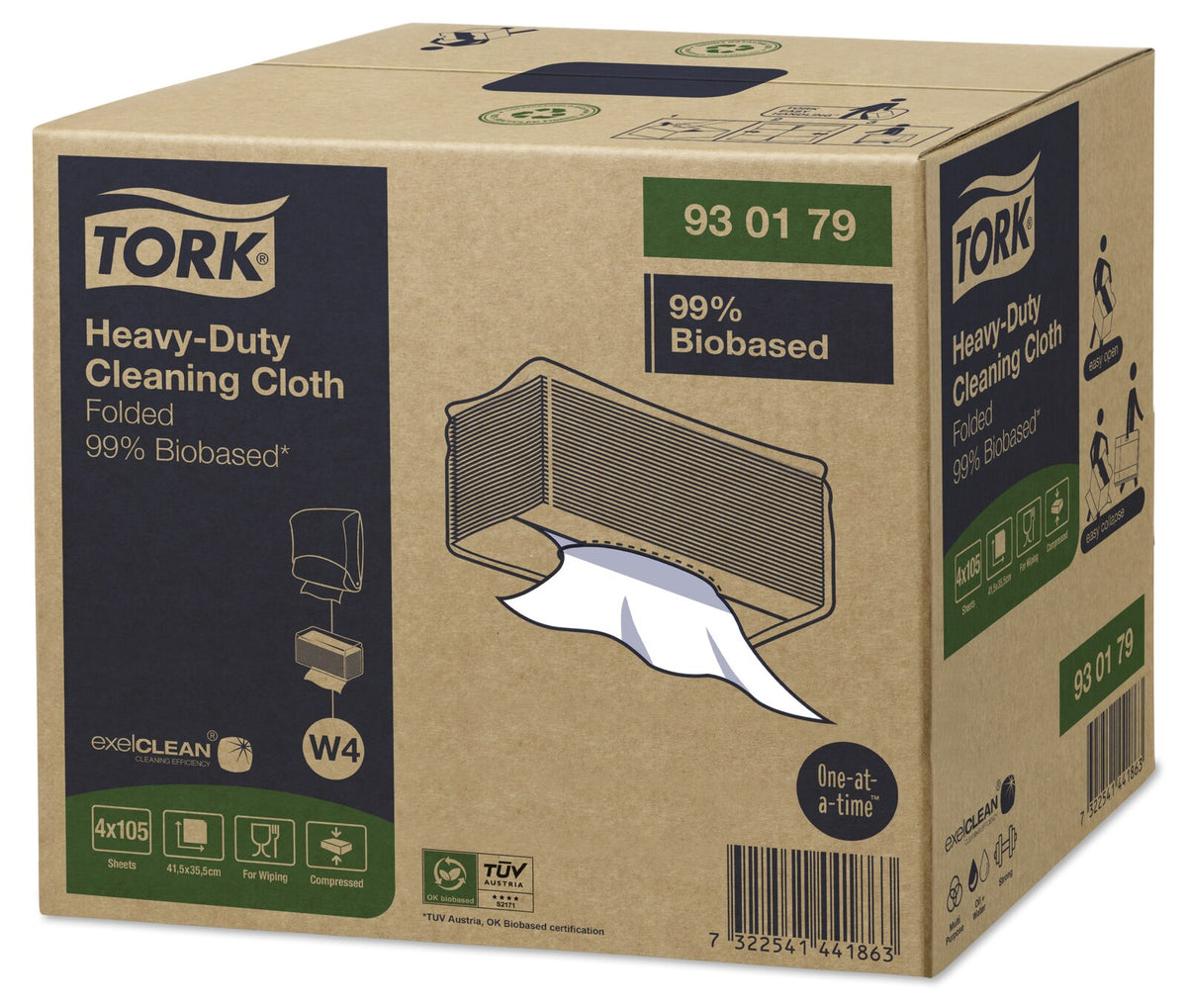 Tork Panni ultraresistenti per pulizia biologici al 99%